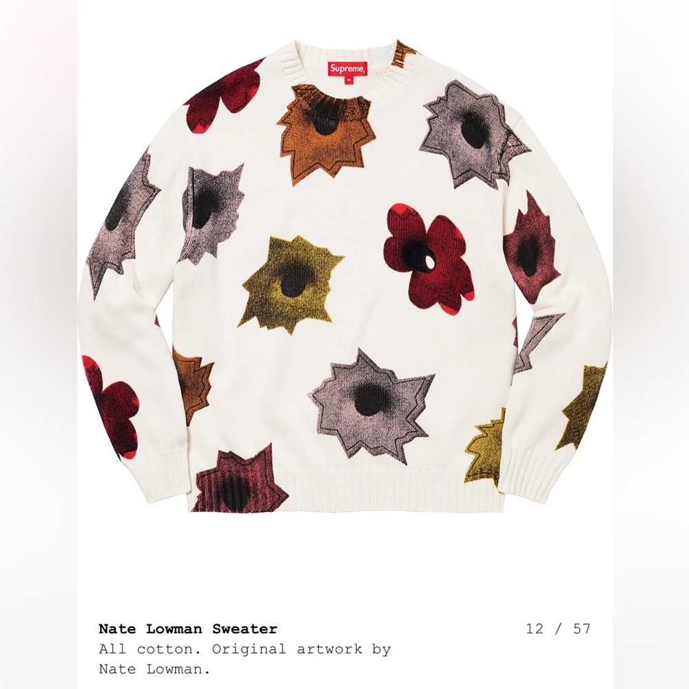 SUPREME AS NATE LOWMAN SWEATER